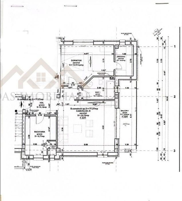 Apartament cu 2 camere, bloc nou, str. Victoriei , zona Marul de Aur
