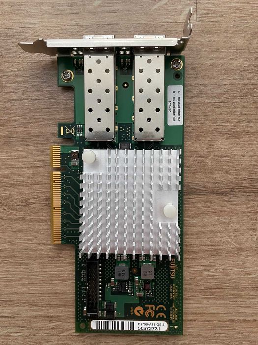Placă rețea 10Gb Dual Port Intel X520-DA2 (Fujitsu D2755) SFP+