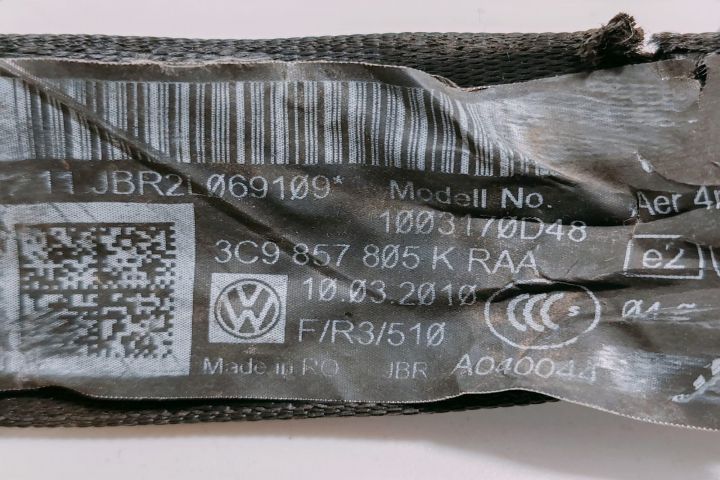 Centura de Siguranta 3C9857805K / A040044 Volkswagen VW Passat B7