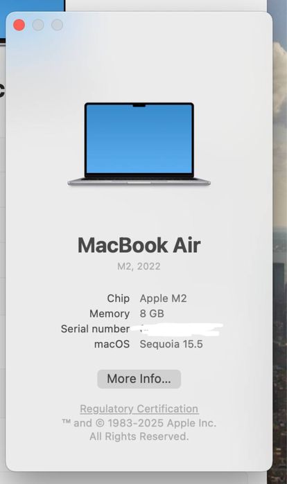 MacBook Air M2, 2022 13 дюймов