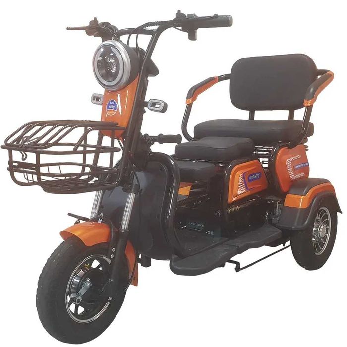 ПРОМОЦИЯ -Триместна триколка EcoWay М19X синя задно задвижване