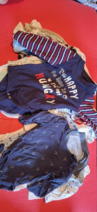 Lot body maneca scurt + lunga 86/92 cm  18/24 M