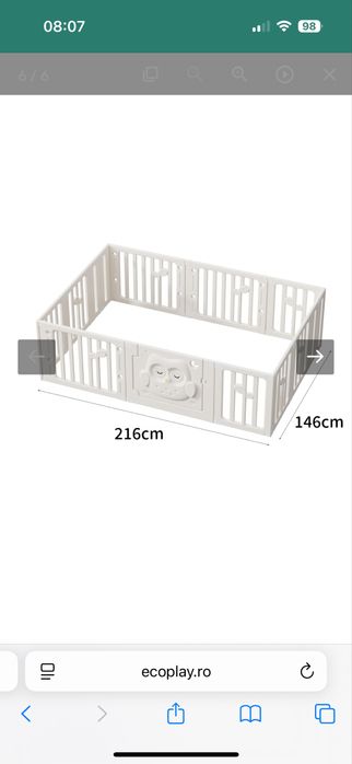 Gard pentru bebeluși - "Birch"Ecoplay