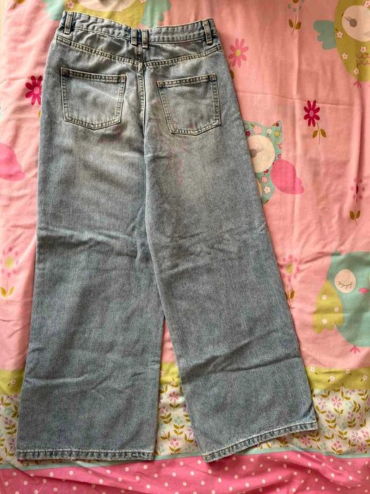 Детски дънки, широк модел, размер 158