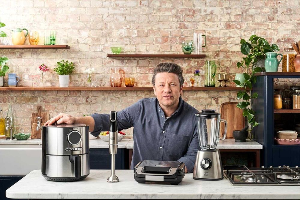 Нов Мощен Пасатор Jamie Oliver by Tefal BL43J810, 1.25 л, Неръждаема Стомана, Стъклена Кана