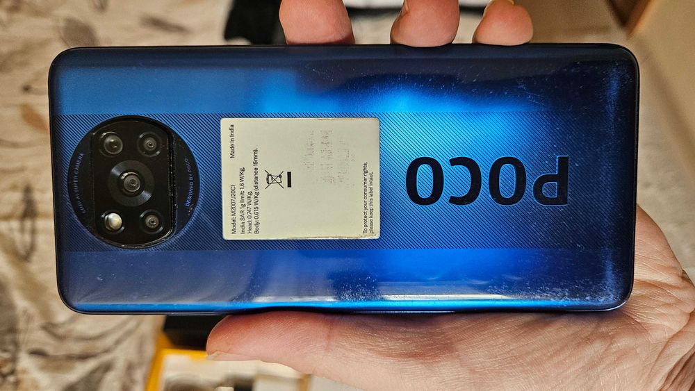 Poco X3 6GB/128GB, 6000 mAh, пълен комплект, като нов