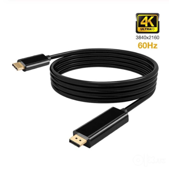 Кабель - адаптер  USB Type-C to DP. 4K