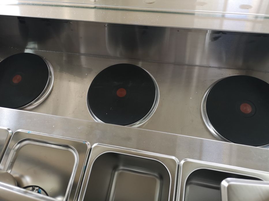 Бен Мари Топла витрина комбинирана с водна баня и зона за готвене