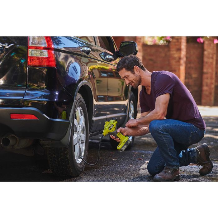 Mini compresor pe acumulator Ryobi , 18 V, 150 PSI/10.34 bar