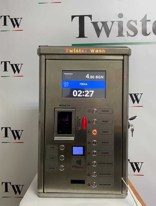 Терминал Kesh Box машина за автомивка на самообслужване, NFC