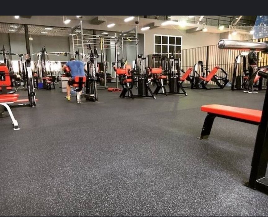 Плитка резина для тренажёрного залов