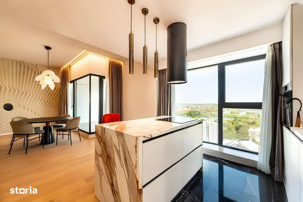 Apartament premium 3 camere | One Verdi Park | Etaj 18 vedere spre lac