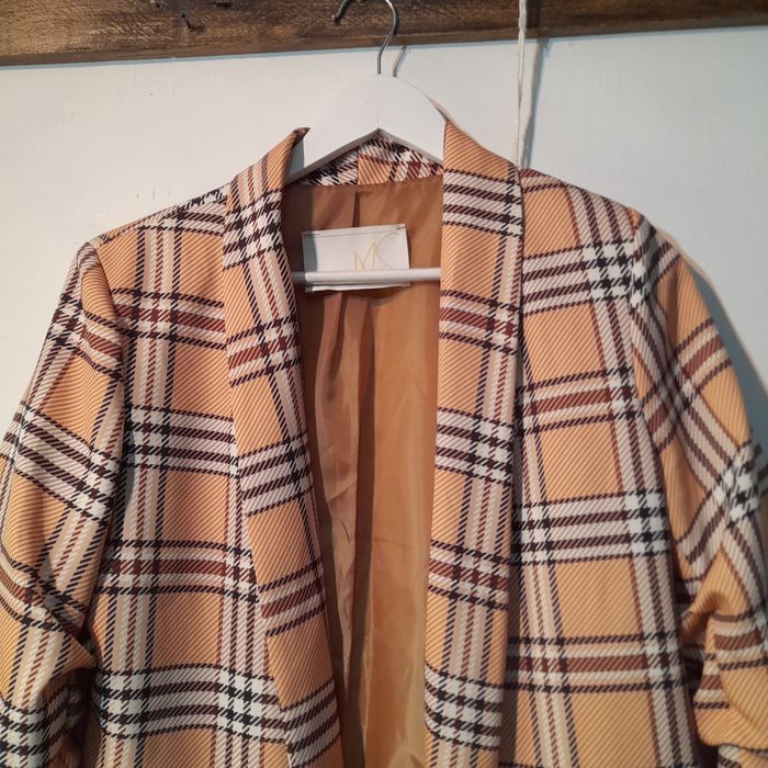 Sacou Damă în Carouri - Stil Casual/Elegant - Made in Italy M/L