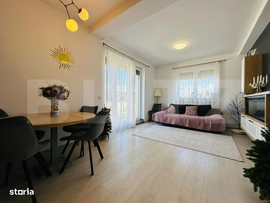 Penthouse LUX pe un singur nivel, cu 3 camere, 79 mp, decomandat, zona — fotografia 2