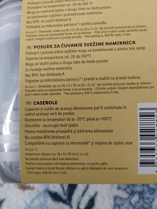 2 seturixCaserole! Diferite dimensiuni. Noi!