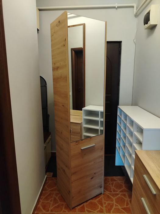 Dulap MENORCA - turn cu oglindă, pretabil pantofar