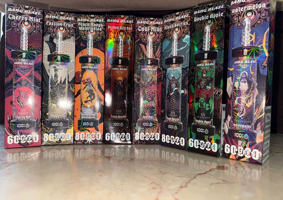 Pachet 2 bucăți Bucăți Vape 80.000 Puffs Shisha Display Abur Mult