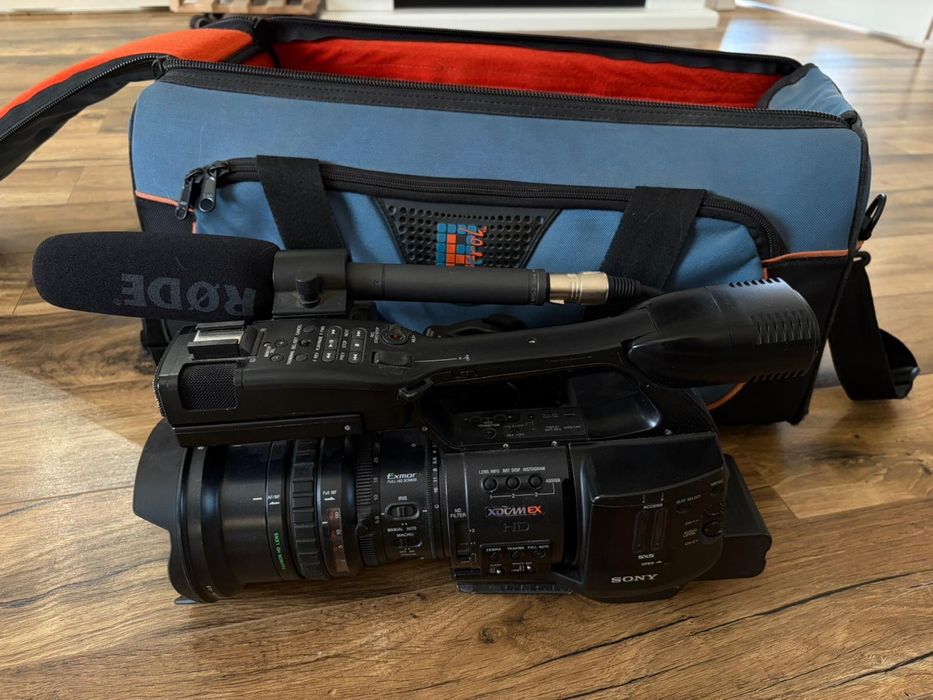 Sony Ex1 cu geanta si lentila Wide
