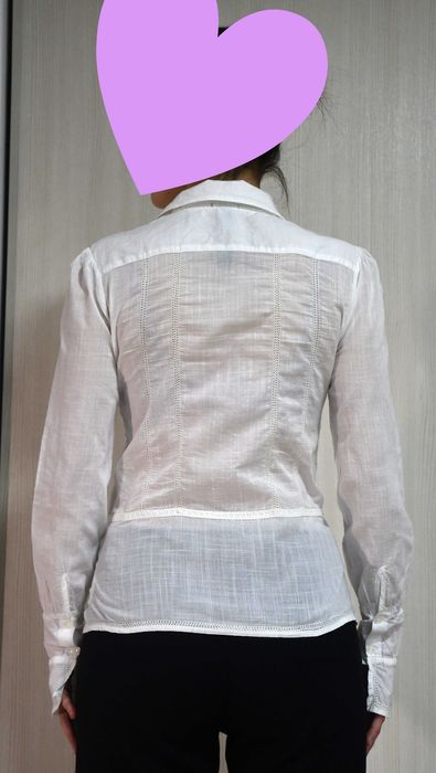 Cămașa dame, detalii rafinate, din bumbac fin, ținută office