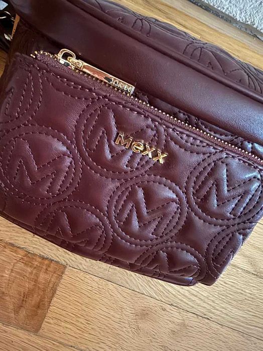 Нова дамска чанта MEXX с етикети, бордо