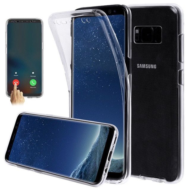 Samsung S8 S9 S10 Plus Husa 360 Slim Fata Spate Crystal Clear Full