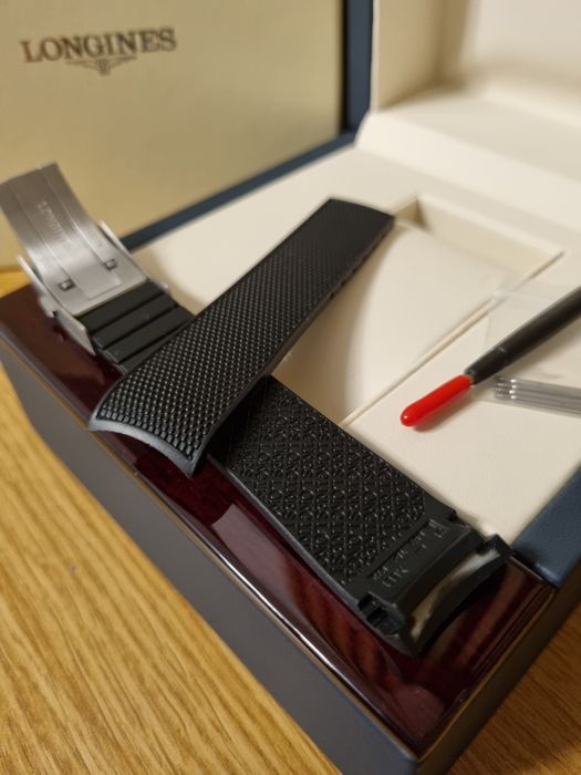 Curea ceas Longines din silicon, noua - prindere 21mm