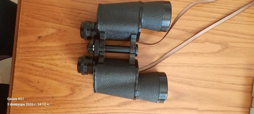 Немски стар военен  CORON бинокъл 16Х50