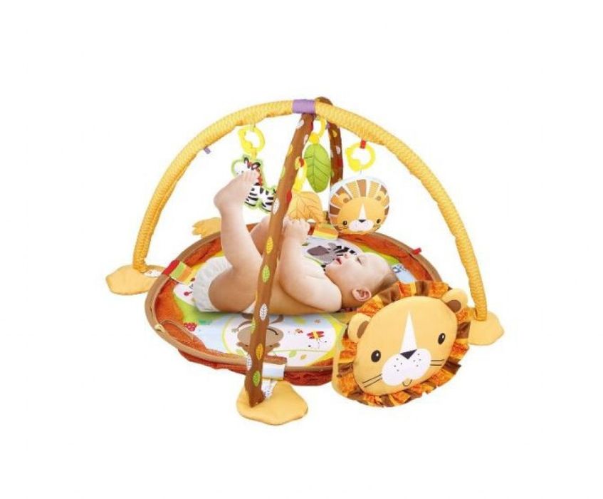 Център за игра с матрак за активност и кошара за бебе