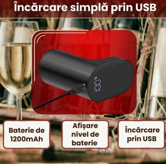 Decantor inteligent de vin, Premium, Aerator integrat automat