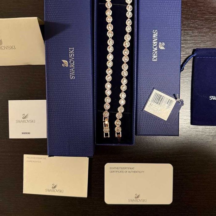 Lantisor/Colier Angelic Rose/Gold Swarovski