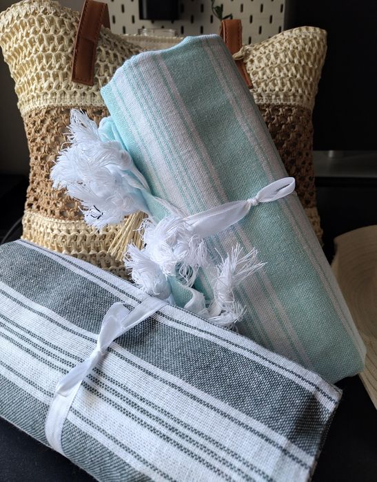 Пещемал. Тънки памучни кърпи от непран памук. Размер 100/180 см.