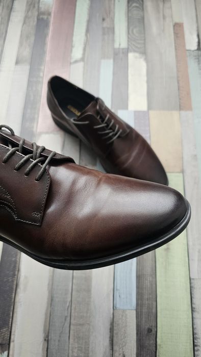 Pantofi Escudo piele maro inchis marimea 40