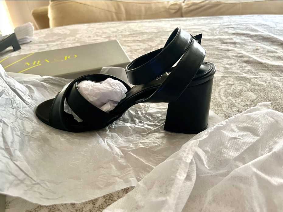 Дамски сандали на ток MIA&JO, черен цвят