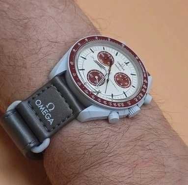 Ceas SWATCH X OMEGA MISSION TO PLUTO Chronograf Superb Nou !!
