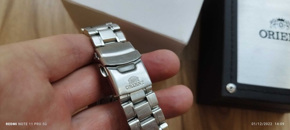 Часовник Ориент-Автоматик, сапфир кристал, 100 м. Отличен
