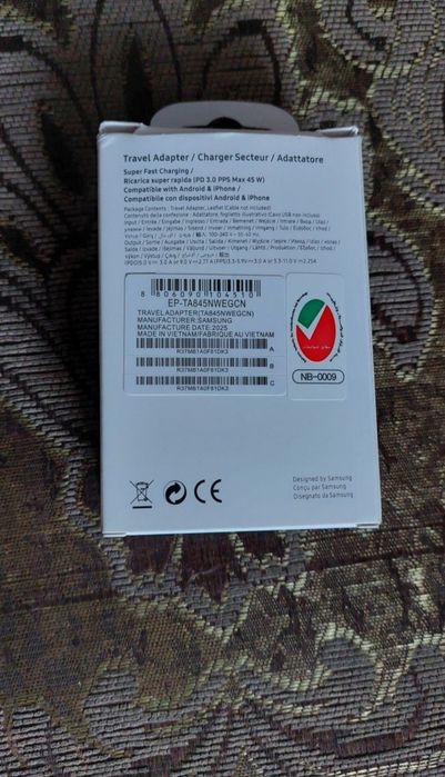 Продам адаптер Samsung 45W,25W