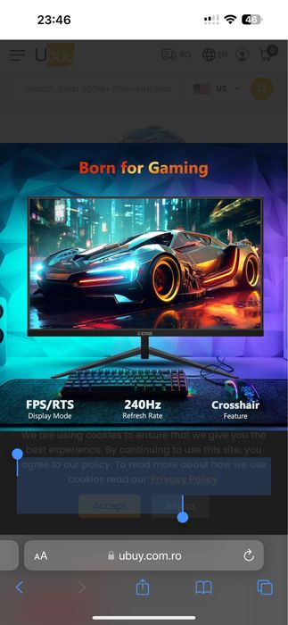 Monitor gaming Z edge 240hz