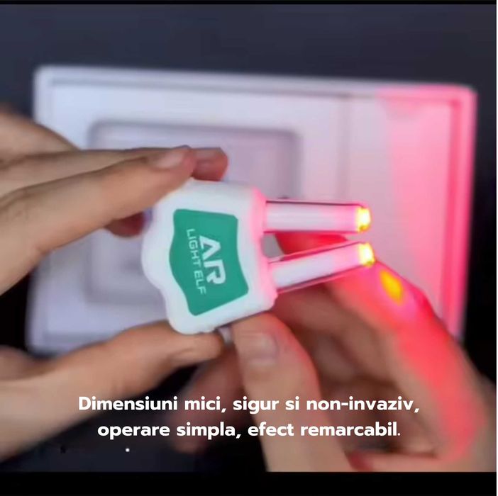 Dispozitiv pentru tratarea rinitei alergice prin fototerapie,