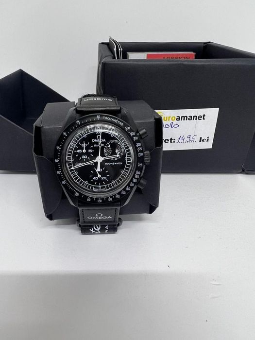 Omega Mission to the Moonphase Snoopy New Moon "Black" -I-
