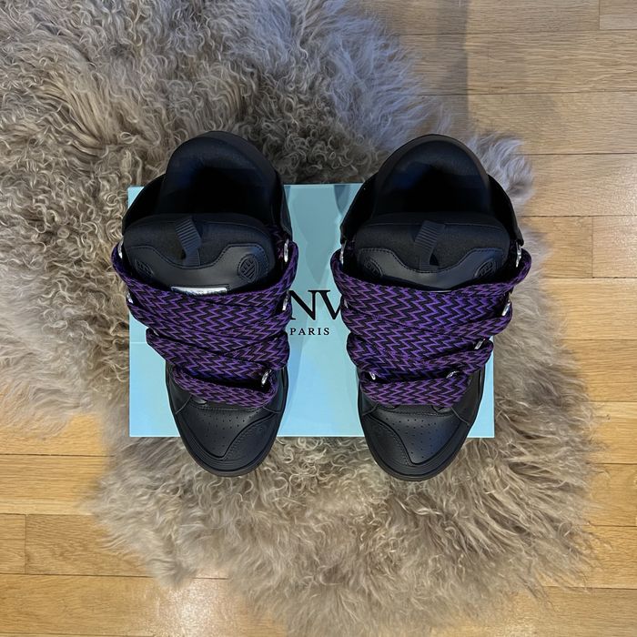 Lanvin Curb Lace-Up Sneakers