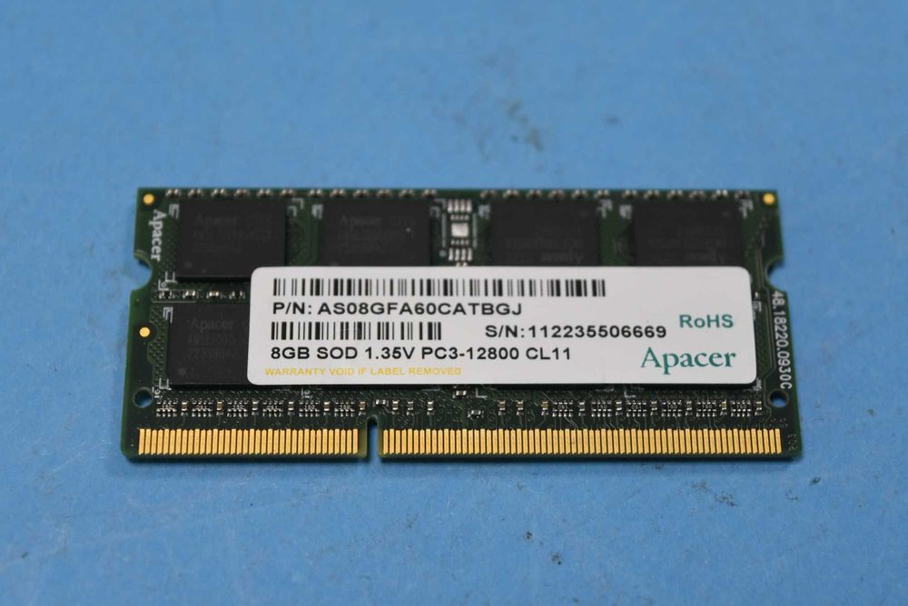 8 GB DDR3L Sodimm - 8 ГБ памет за лаптоп - 1.35 волта 1600 mhz