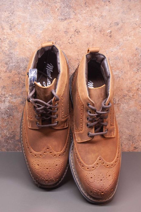 Маркови мъжки боти от естествена кожа номер 41