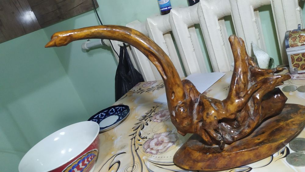 Лебед.резба по дереву