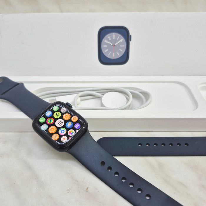 Apple Watch Series 8 (GPS) 41mm 100% Baterie, Zeus Amanet Militari 36427