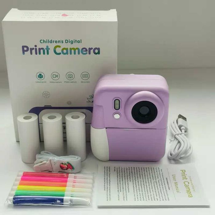 Детски Фотоапарат за моментни снимки за деца Мини термопринтер