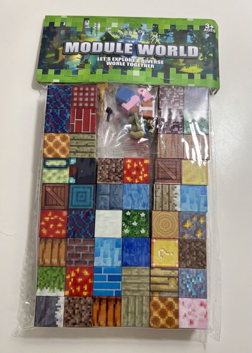 Cuburi Magnetice Minecraft (48 / 80 / 140 bucati)