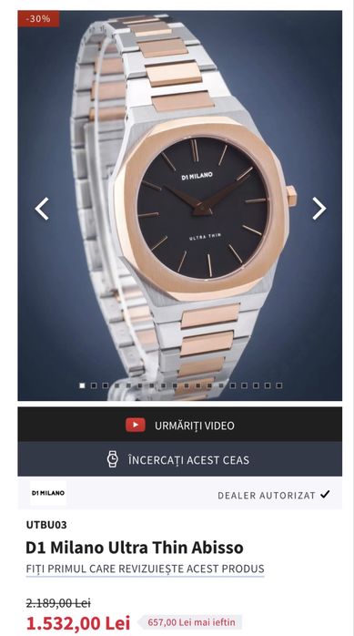 Ceas Unisex D1 Milano