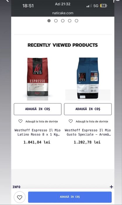 Caffea espresso boabe 1kg