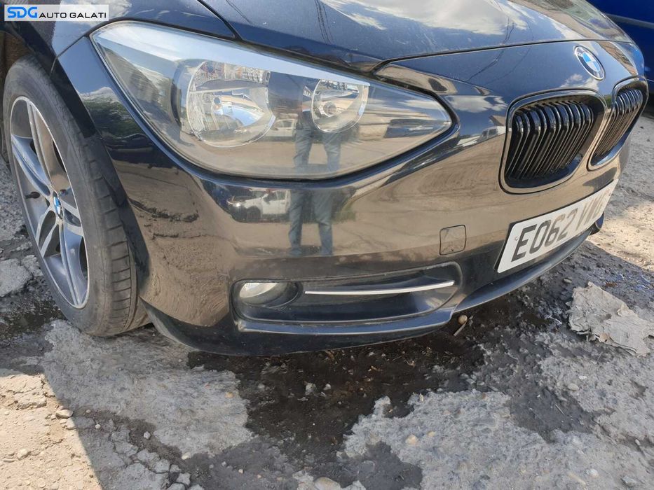 Bara Spoiler Fata Completa cu Grile Proiectoare BMW Seria 1 F20 F21 2011 - 2015 Culoare 475 Black Sapphire Metallic [C7442]