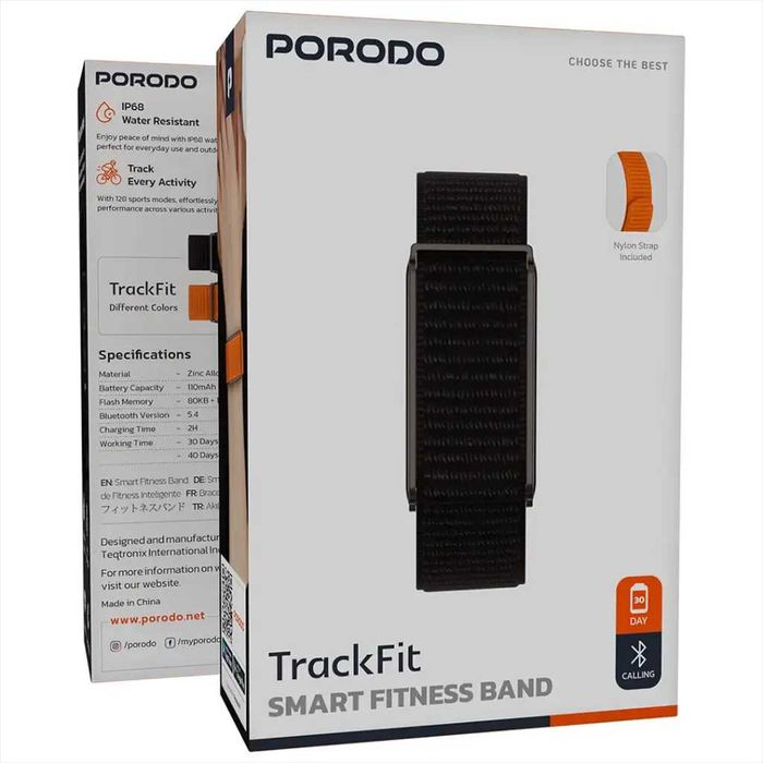 Porodo TrackFit Smart Fitness Band (PDSB10625SL)